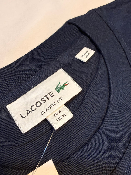 Lacoste Men's Croc Logo T-Shirt Navy Blue