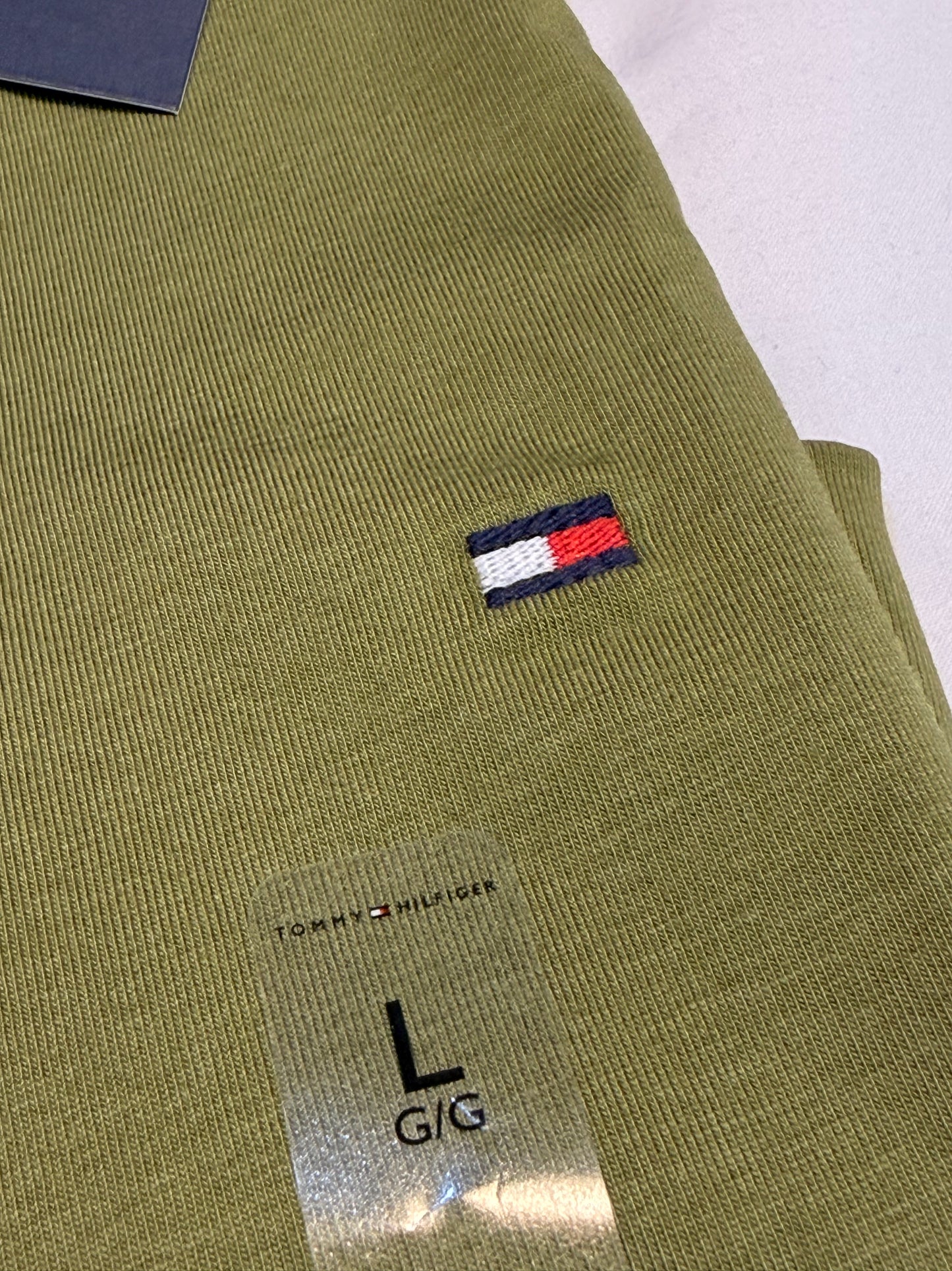 Tommy Hilfiger Solid Regular-Fit Cotton T-Shirt Green
