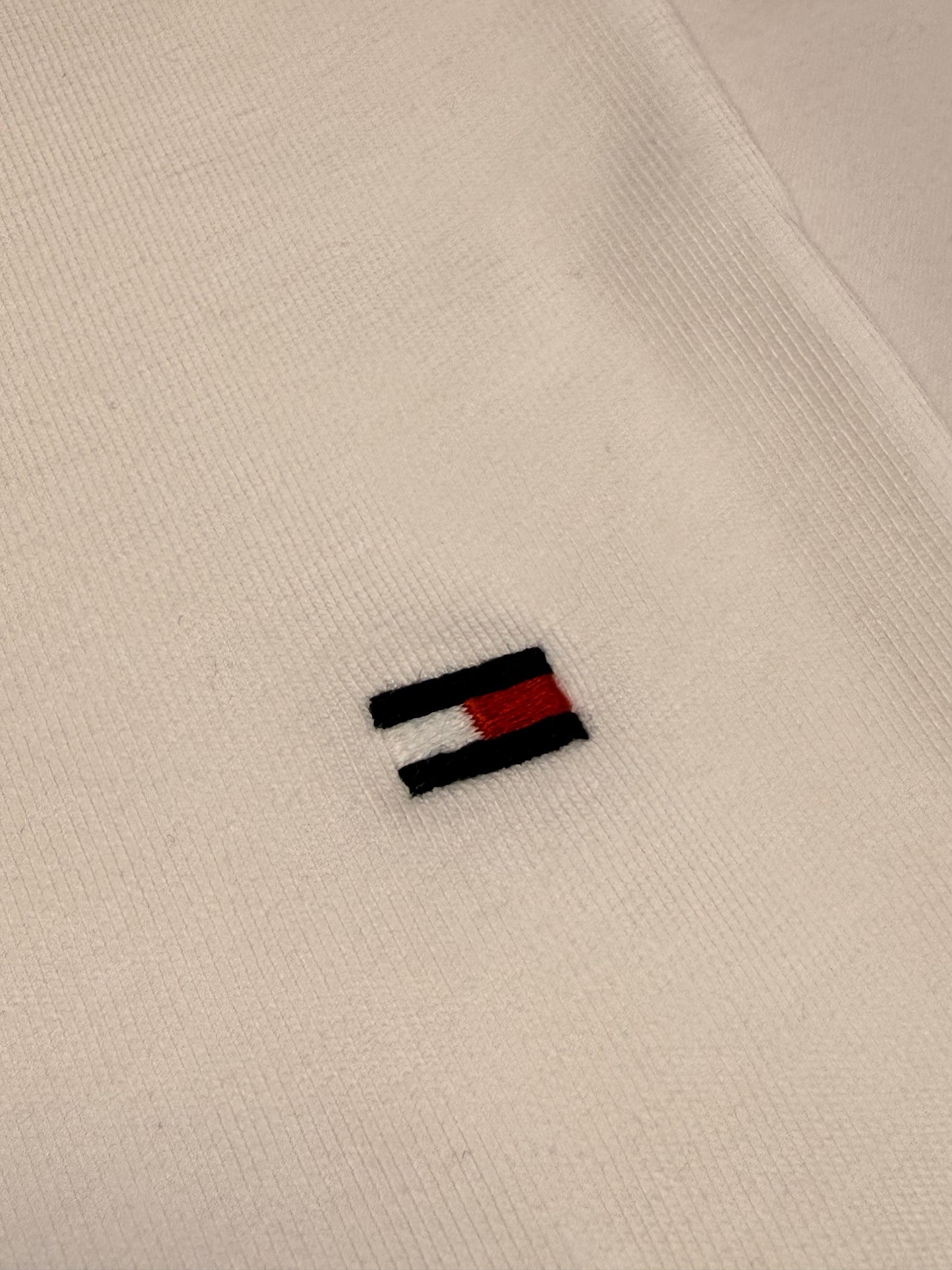 Tommy Hilfiger Solid Regular-Fit Cotton T-Shirt White