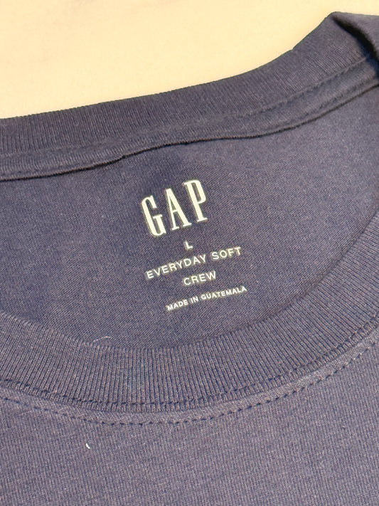 Gap Logo Crewneck T-Shirt Blue