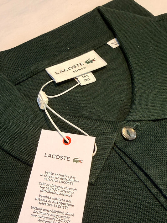 Lacoste Men's Slim Fit L.12.12 Piqué Polo Green