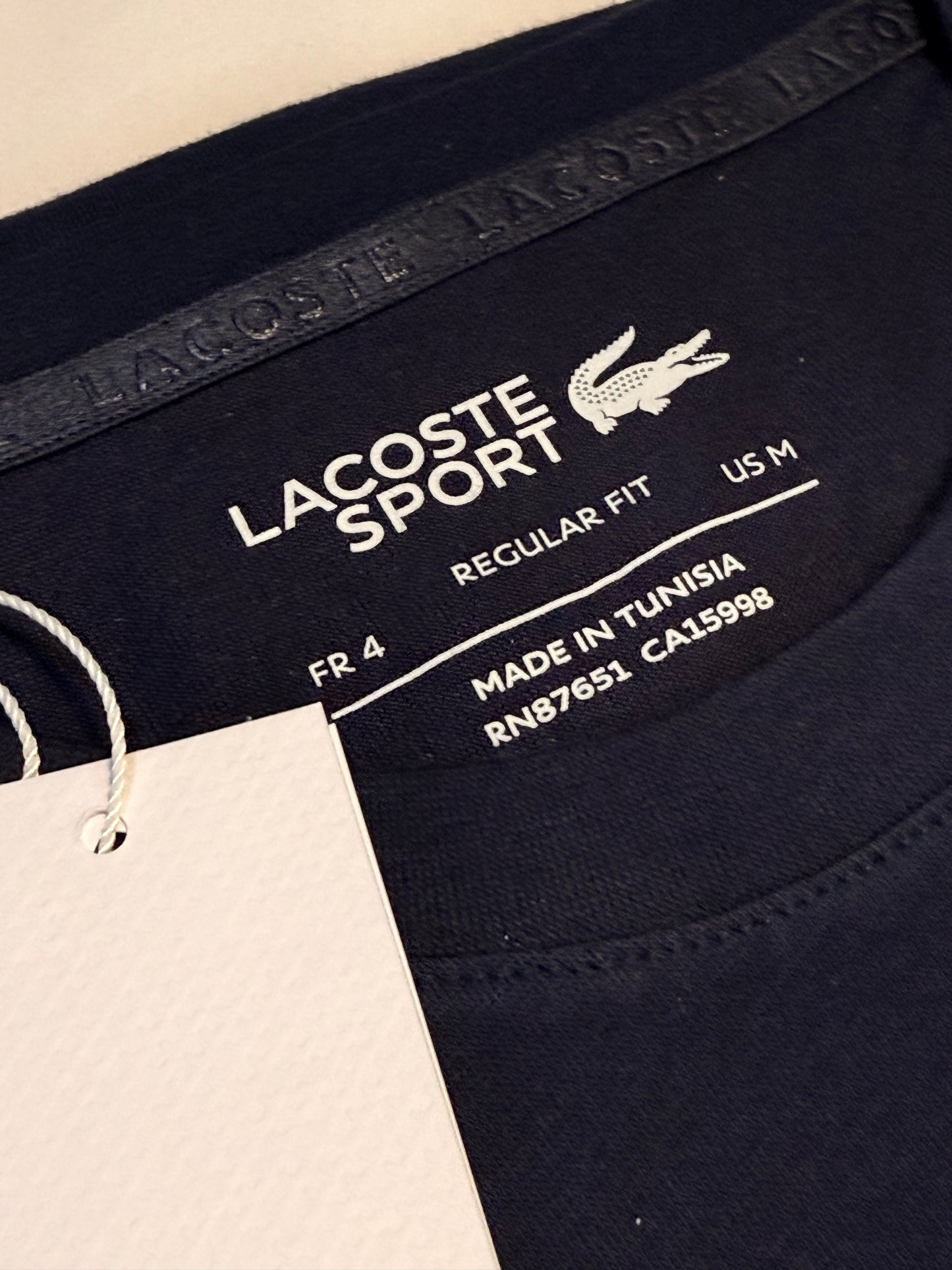 Lacoste Sport Ultra-Dry Croc Print T-Shirt Blue
