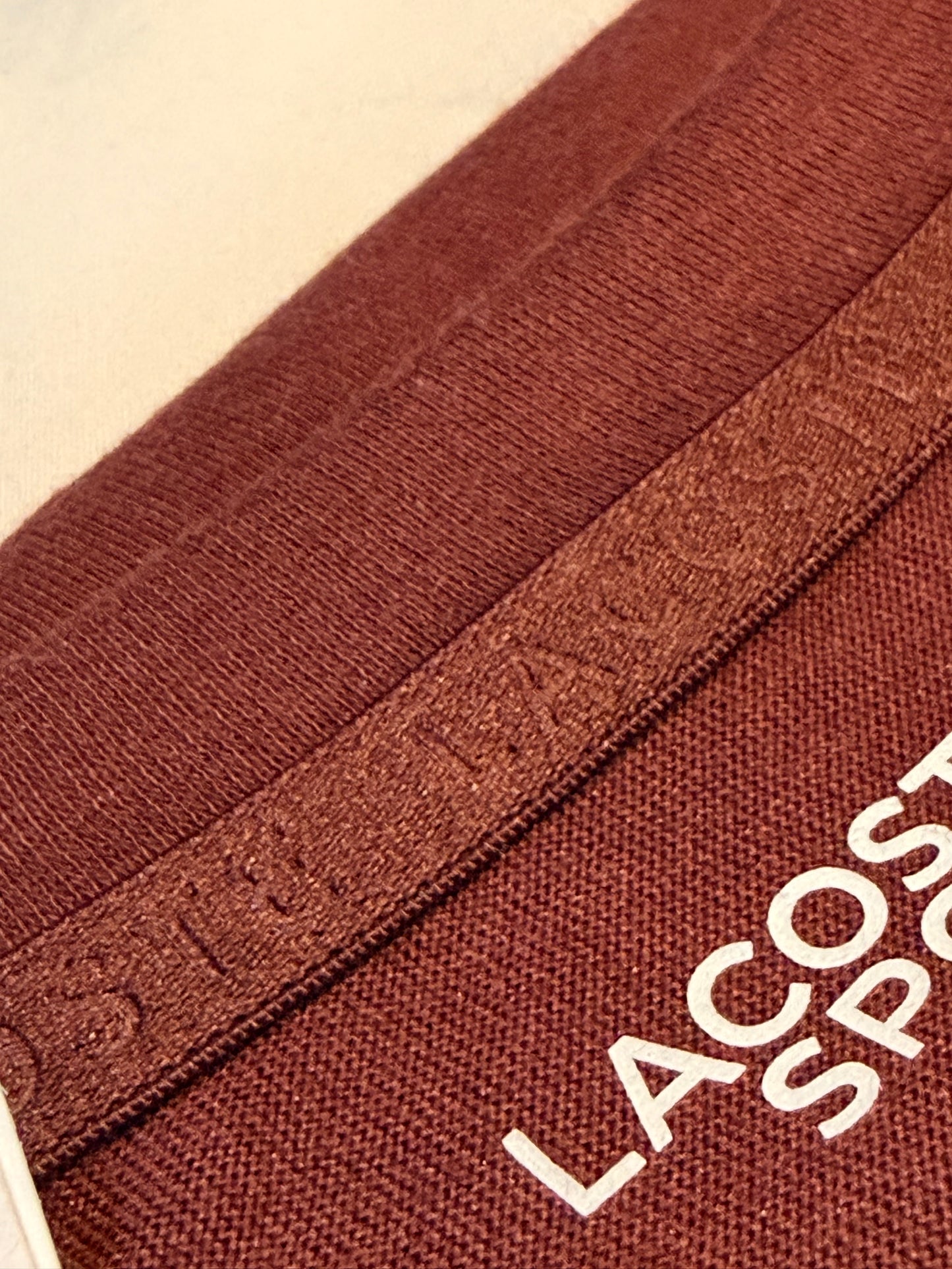 Lacoste Sport Ultra-Dry Croc Print T-Shirt Bordeaux