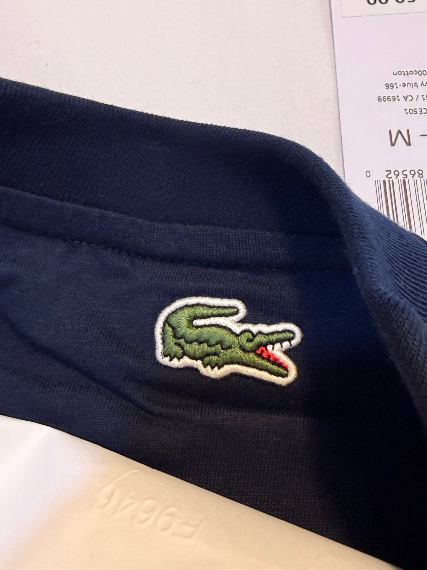 Lacoste Men's Croc Logo T-Shirt Navy Blue