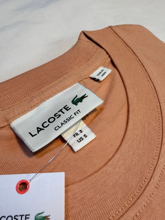 Lacoste Men's Printed Cotton T-Shirt Peach