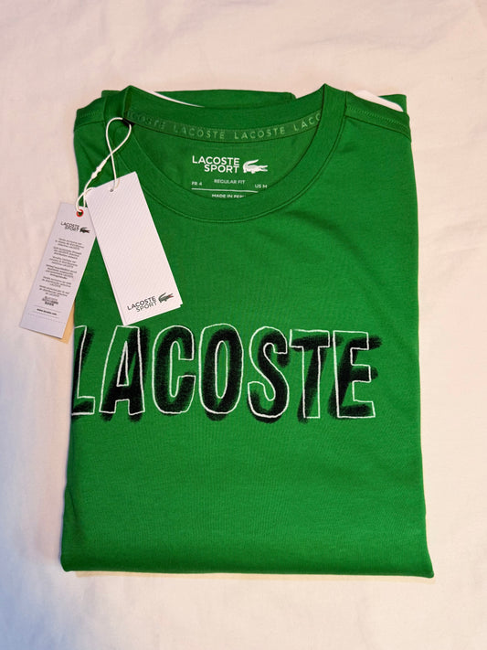 Lacoste Ultra Dry Printed Sport T-Shirt Green