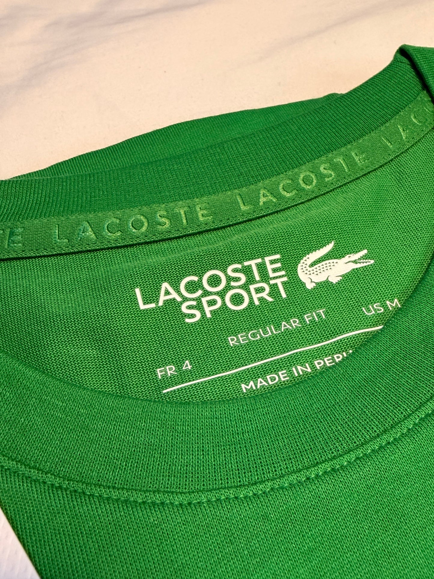 Lacoste Ultra Dry Printed Sport T-Shirt Green