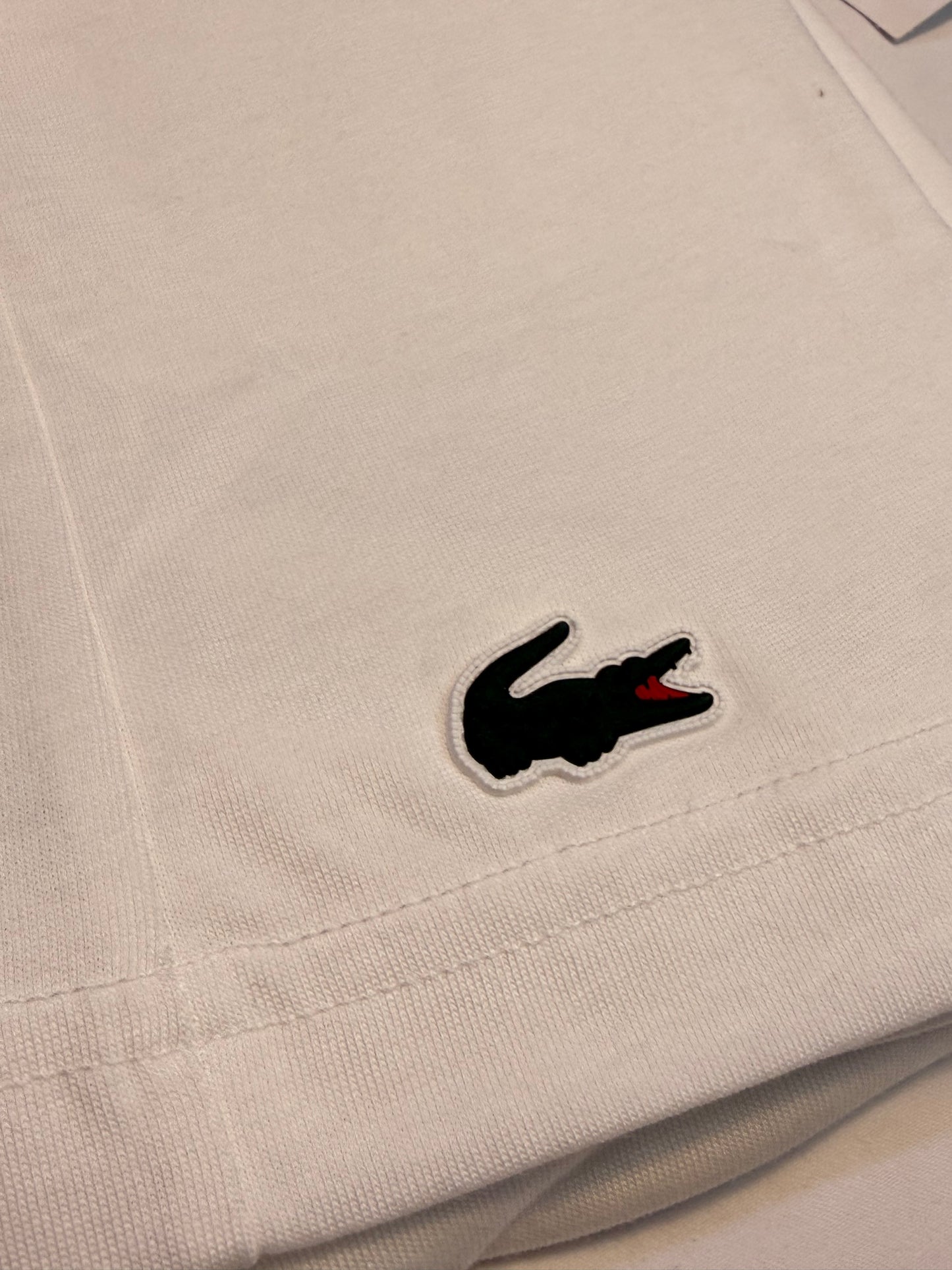 Lacoste Ultra Dry Printed Sport T-Shirt White