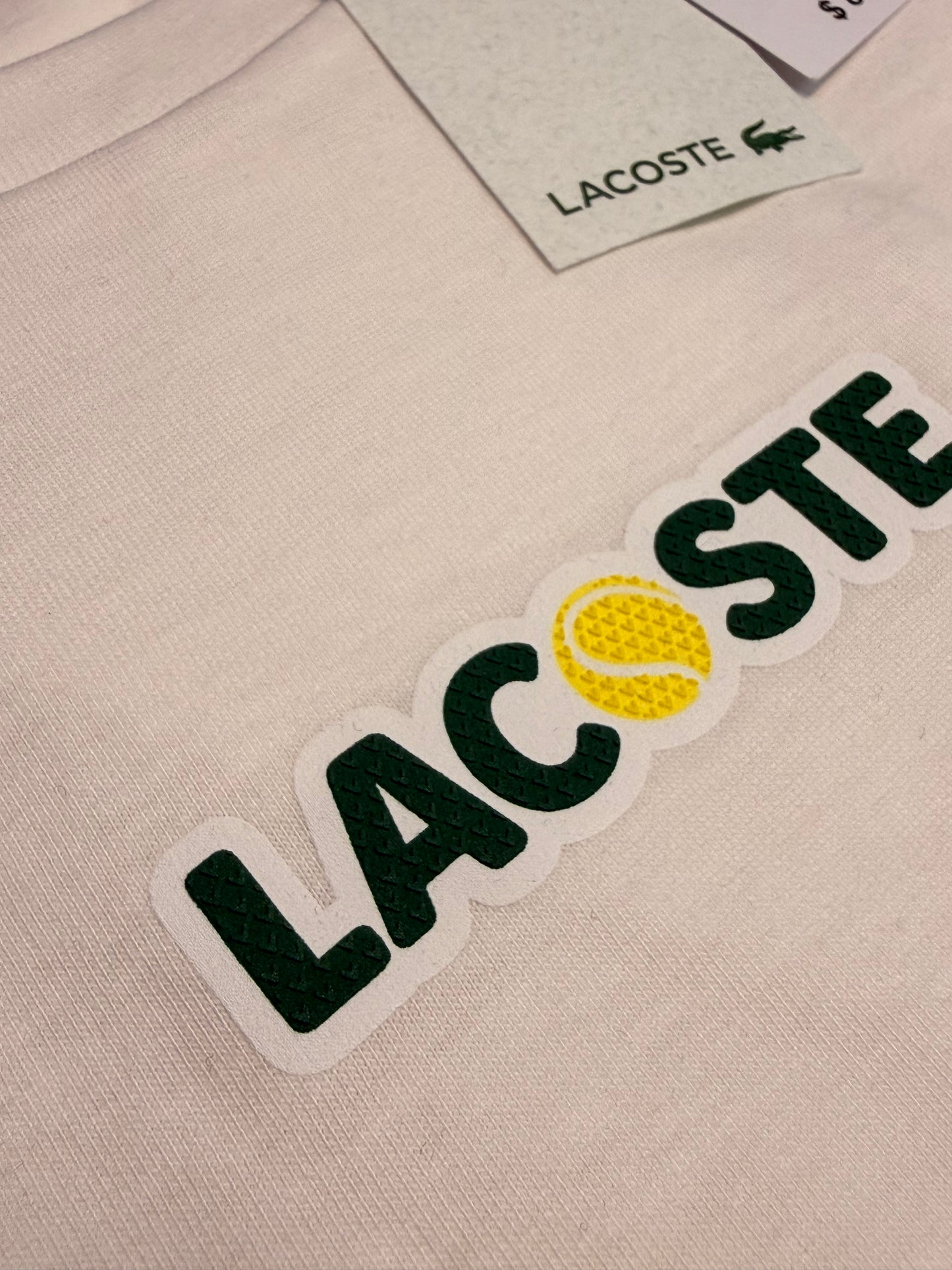 Lacoste Women's Oversized Ball Print Cotton T-Shirt