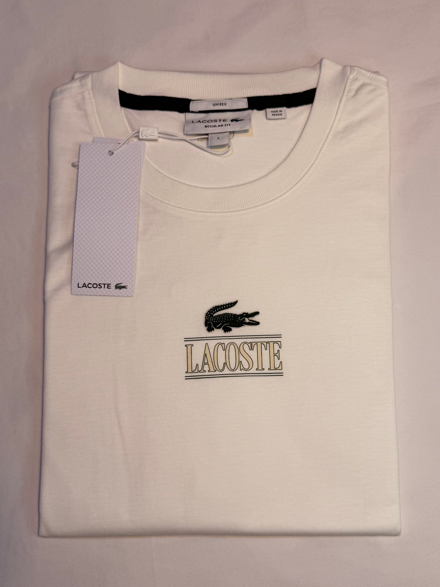 Lacoste Print Cotton Jersey T-Shirt White