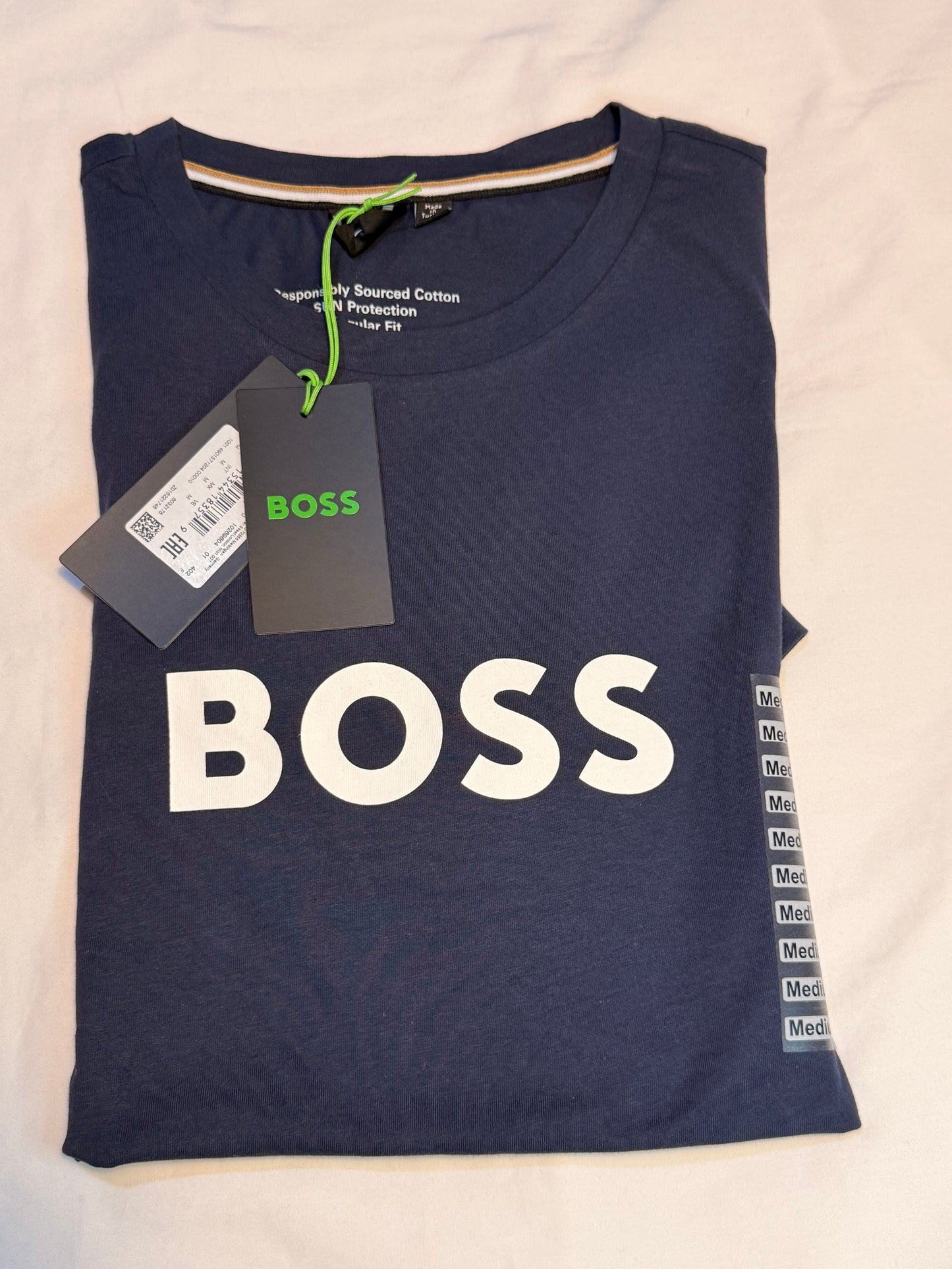 Hugo Boss Men's Sun Protection Shirt Blue