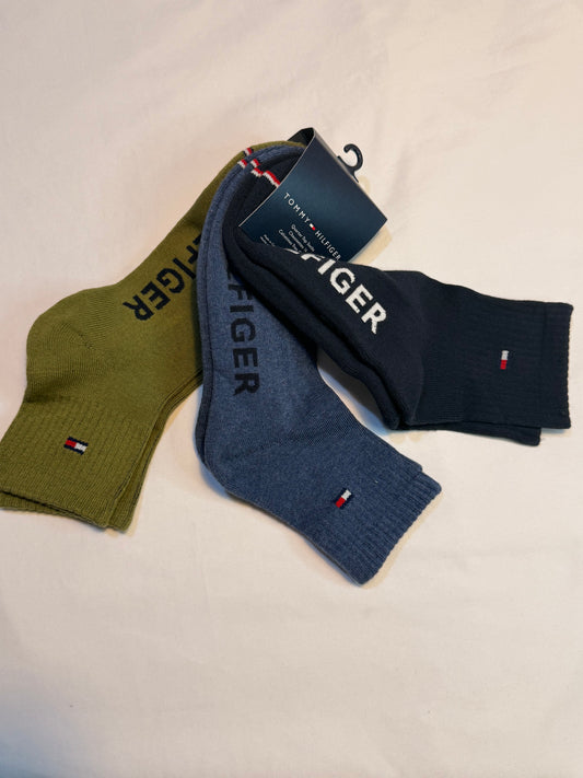 Tommy Hilfiger Men's 3 Pack Trainer Socks