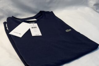 Lacoste Shirt Crew Neck Navy Blue US Small